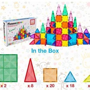 PicassoTiles Mini Diamond 60pc Set